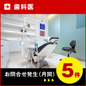 【歯科医院】お問い合わせ件数(月間)5件